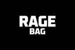Can you put in white black with a black background "RAGE" and on the bottom "BAG" - can you ensure that the font for "RAGE" is bigger than "BIG.