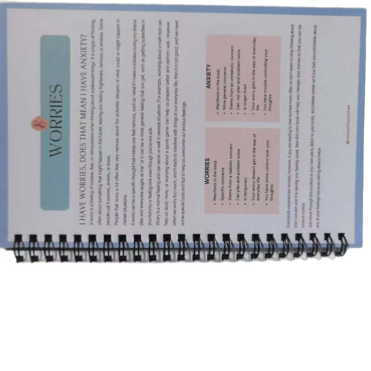 Mood Notebook Management Anxiety Diary